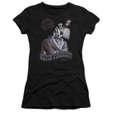 Elvis Presley Violet Vegas Junior Women's Sheer T-Shirt Black
