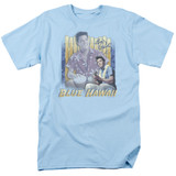 Elvis Presley Blue Hawaii Adult 18/1 T-Shirt Carolina Blue