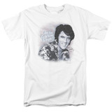 Elvis Presley Lonesome Tonight Adult 18/1 T-Shirt White