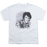 Elvis Presley Lonesome Tonight Youth T-Shirt White