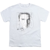 Elvis Presley Blue Eyes Youth T-Shirt White