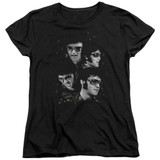 Elvis Presley Faces Women's T-Shirt Black