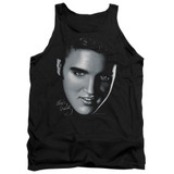 Elvis Presley Big Face Adult Tank Top T-Shirt Black