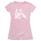 Elvis Presley Please Love Me Junior Women's Sheer T-Shirt Hot Pink