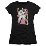 Elvis Presley Pink Rock Junior Women's Sheer T-Shirt Black