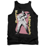 Elvis Presley Pink Rock Adult Tank Top T-Shirt Black