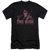 Elvis Presley The King Adult 30/1 T-Shirt Black