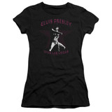 Elvis Presley Viva Las Vegas Star Junior Women's Sheer T-Shirt Black