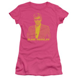 Elvis Presley Yellow Elvis Junior Women's Sheer T-Shirt Hot Pink