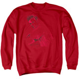 Elvis Presley On The Range Adult Crewneck Sweatshirt Red