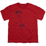 Elvis Presley On The Range Youth T-Shirt Red