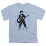 Elvis Presley 45 RPM Youth T-Shirt Light Blue