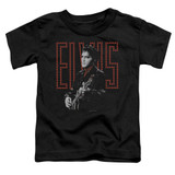 Elvis Presley Red Guitarman Toddler T-Shirt Black