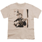 Elvis Presley Sepia Studio Youth T-Shirt Cream