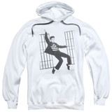 Elvis Presley Jailhouse Rock Adult Pullover Hoodie Sweatshirt White