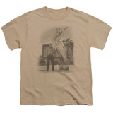 Elvis Presley Larger Than Life Youth T-Shirt Sand