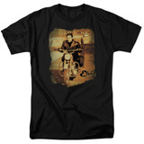 Elvis Presley Hit The Road Adult 18/1 T-Shirt Black