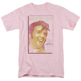 Elvis Presley Trouble With Girls Adult 18/1 T-Shirt Pink