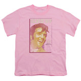 Elvis Presley Trouble With Girls Youth T-Shirt Pink