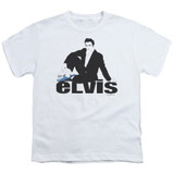 Elvis Presley Blue Suede Youth T-Shirt White