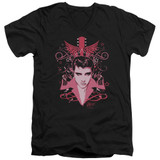 Elvis Presley Let's Face It Adult V-Neck T-Shirt Black