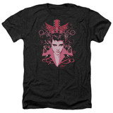 Elvis Presley Let's Face It Adult Heather T-Shirt Black