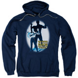 Elvis Presley Hands Up Adult Pullover Hoodie Sweatshirt Navy