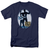 Elvis Presley Hands Up Adult 18/1 T-Shirt Navy