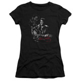 Elvis Presley Show Stopper Junior Women's Sheer T-Shirt Black