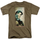 Elvis Presley The Original Adult 18/1 T-Shirt Safari Green