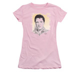 Elvis Presley Matinee Idol Junior Women's Sheer T-Shirt Pink
