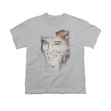 Elvis Presley Smile 2 Youth T-Shirt Silver