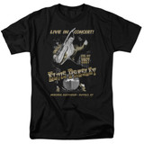 Elvis Presley Live In Buffalo Adult 18/1 T-Shirt Black