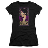 Elvis Presley Elvis Is Junior Women's Sheer T-Shirt Black