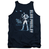 Elvis Presley One Night Only Adult Tank Top T-Shirt Navy