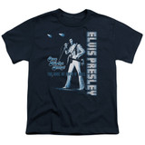 Elvis Presley One Night Only Youth T-Shirt Navy