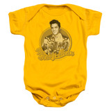 Elvis Presley Teddy Bear Baby Onesie T-Shirt Gold