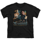 Elvis Presley 75 Years Youth T-Shirt Black