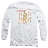 Elvis Presley 50 Million Fans Adult Long Sleeve T-Shirt White