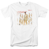 Elvis Presley 50 Million Fans Adult 18/1 T-Shirt White