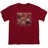 Elvis Presley Christmas Album Youth T-Shirt Cardinal