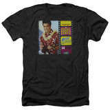 Elvis Presley Blue Hawaii Album Adult Heather T-Shirt Black