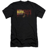 Elvis Presley From Elvis In Memphis Premuim Canvas Adult Slim Fit T-Shirt Black