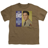 Elvis Presley G I Blues Album Youth T-Shirt Safari Green