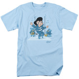 Elvis Presley Jailhouse Rocker Adult 18/1 T-Shirt Light Blue