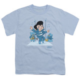 Elvis Presley Jailhouse Rocker Youth T-Shirt Light Blue