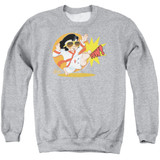 Elvis Presley Karate King Adult Crewneck Sweatshirt Athletic Heather