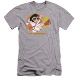 Elvis Presley Karate King Premuim Canvas Adult Slim Fit T-Shirt Athletic Heather