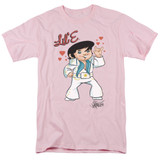 Elvis Presley Lil E Adult 18/1 T-Shirt Pink