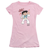 Elvis Presley Lil E Junior Women's Sheer T-Shirt Pink